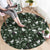 Cardical Christmas Green Round Carpet Xmas Pattern