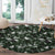 Cardical Christmas Green Round Carpet Xmas Pattern