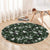 Cardical Christmas Green Round Carpet Xmas Pattern