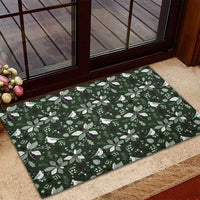 Cardinal Christmas Green Rubber Doormat Xmas Pattern - Wonder Print Shop