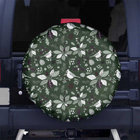 Cardinal Christmas Green Spare Tire Cover Xmas Pattern - Wonder Print Shop