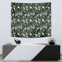 Cardinal Christmas Green Tapestry Xmas Pattern - Wonder Print Shop
