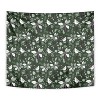 Cardinal Christmas Green Tapestry Xmas Pattern - Wonder Print Shop
