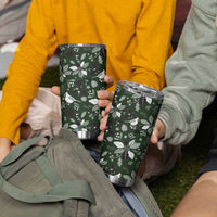 Cardinal Christmas Green Tumbler Cup Xmas Pattern - Wonder Print Shop