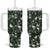 Cardinal Christmas Green Tumbler With Handle Xmas Pattern - Wonder Print Shop