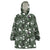 Cardinal Christmas Green Wearable Blanket Hoodie Xmas Pattern - Wonder Print Shop