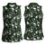 Cardinal Christmas Green Women Sleeveless Polo Shirt Xmas Pattern - Wonder Print Shop