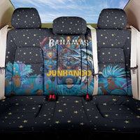 Bahamas Junkanoo Back Car Seat Cover Bahamian Mask Blue Marlin - Wonder Print Shop