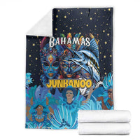 Bahamas Junkanoo Blanket Bahamian Mask Blue Marlin