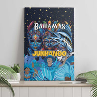 Bahamas Junkanoo Canvas Wall Art Bahamian Mask Blue Marlin - Wonder Print Shop