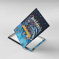 Bahamas Junkanoo Canvas Wall Art Bahamian Mask Blue Marlin - Wonder Print Shop