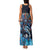 Personalized Bahamas Junkanoo Family Matching Tank Maxi Dress and Hawaiian Shirt Bahamian Mask Blue Marlin - Wonder Print Shop