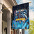 Bahamas Junkanoo Garden Flag Bahamian Mask Blue Marlin - Wonder Print Shop