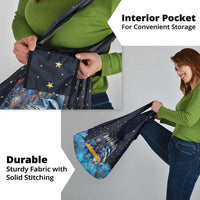 Bahamas Junkanoo Grocery Bag Bahamian Mask Blue Marlin