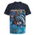 Personalized Bahamas Junkanoo Rugby Jersey Bahamian Mask Blue Marlin - Wonder Print Shop