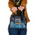 Bahamas Junkanoo Shoulder Handbag Bahamian Mask Blue Marlin