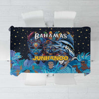 Bahamas Junkanoo Tablecloth Bahamian Mask Blue Marlin - Wonder Print Shop