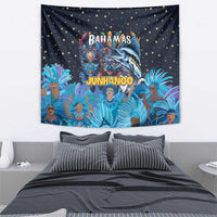 Bahamas Junkanoo Tapestry Bahamian Mask Blue Marlin - Wonder Print Shop