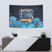 Bahamas Junkanoo Tapestry Bahamian Mask Blue Marlin - Wonder Print Shop