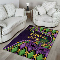 Mardi Gras Area Rug Luxury Mask Fleur De Lis - Wonder Print Shop