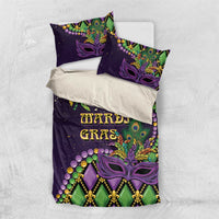 Mardi Gras Bedding Set Luxury Mask Fleur De Lis - Wonder Print Shop