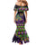 Personalized Mardi Gras Family Matching Mermaid Dress and Hawaiian Shirt Luxury Mask Fleur De Lis - Wonder Print Shop