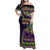 Personalized Mardi Gras Family Matching Off Shoulder Maxi Dress and Hawaiian Shirt Luxury Mask Fleur De Lis - Wonder Print Shop