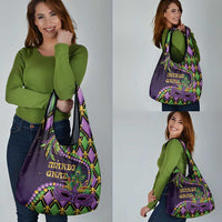 Mardi Gras Grocery Bag Luxury Mask Fleur De Lis