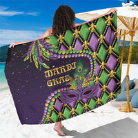 Mardi Gras Sarong Luxury Mask Fleur De Lis - Wonder Print Shop