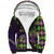 Personalized Mardi Gras Sherpa Hoodie Luxury Mask Fleur De Lis - Wonder Print Shop