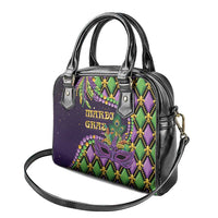 Mardi Gras Shoulder Handbag Luxury Mask Fleur De Lis