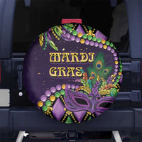 Mardi Gras Spare Tire Cover Luxury Mask Fleur De Lis - Wonder Print Shop