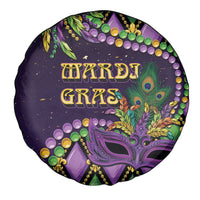 Mardi Gras Spare Tire Cover Luxury Mask Fleur De Lis - Wonder Print Shop
