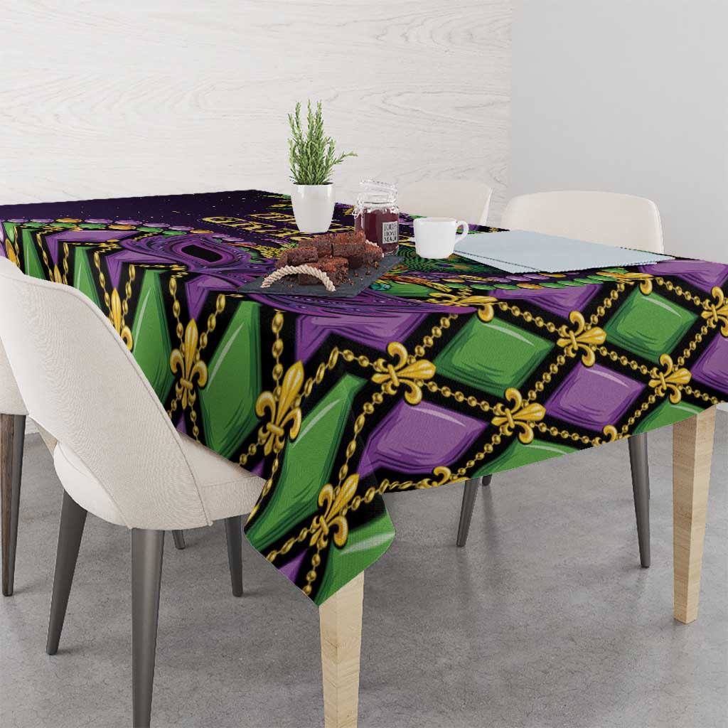 Mardi Gras Tablecloth Luxury Mask Fleur De Lis - Wonder Print Shop