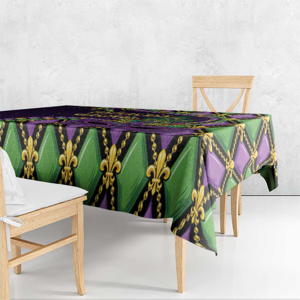 Mardi Gras Tablecloth Luxury Mask Fleur De Lis - Wonder Print Shop