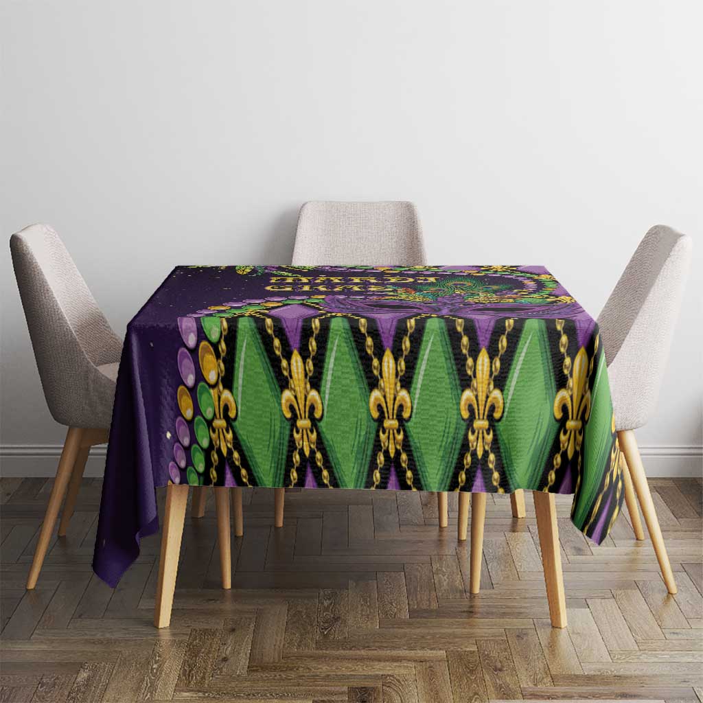 Mardi Gras Tablecloth Luxury Mask Fleur De Lis - Wonder Print Shop