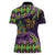 Personalized Mardi Gras Women Polo Shirt Luxury Mask Fleur De Lis - Wonder Print Shop