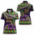 Personalized Mardi Gras Women Polo Shirt Luxury Mask Fleur De Lis - Wonder Print Shop
