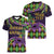 Personalized Mardi Gras Women V-Neck T-Shirt Luxury Mask Fleur De Lis - Wonder Print Shop