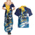 Personalized Barbados God Of The Sea Couples Matching Summer Maxi Dress and Hawaiian Shirt Bajan Flying Fish Special Version - Wonder Print Shop