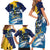 Personalized Barbados God Of The Sea Family Matching Short Sleeve Bodycon Dress and Hawaiian Shirt Bajan Flying Fish Special Version - Wonder Print Shop