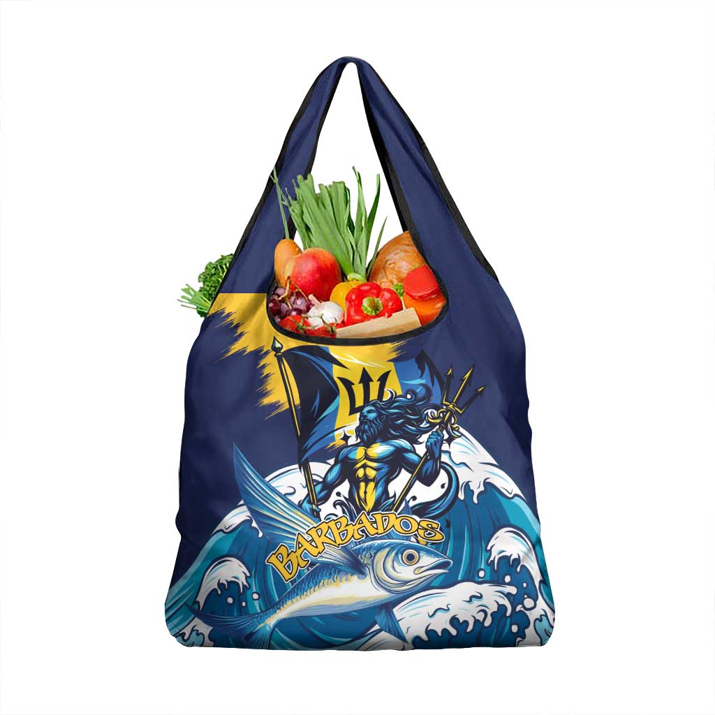 Barbados God Of The Sea Grocery Bag Bajan Flying Fish Special Version