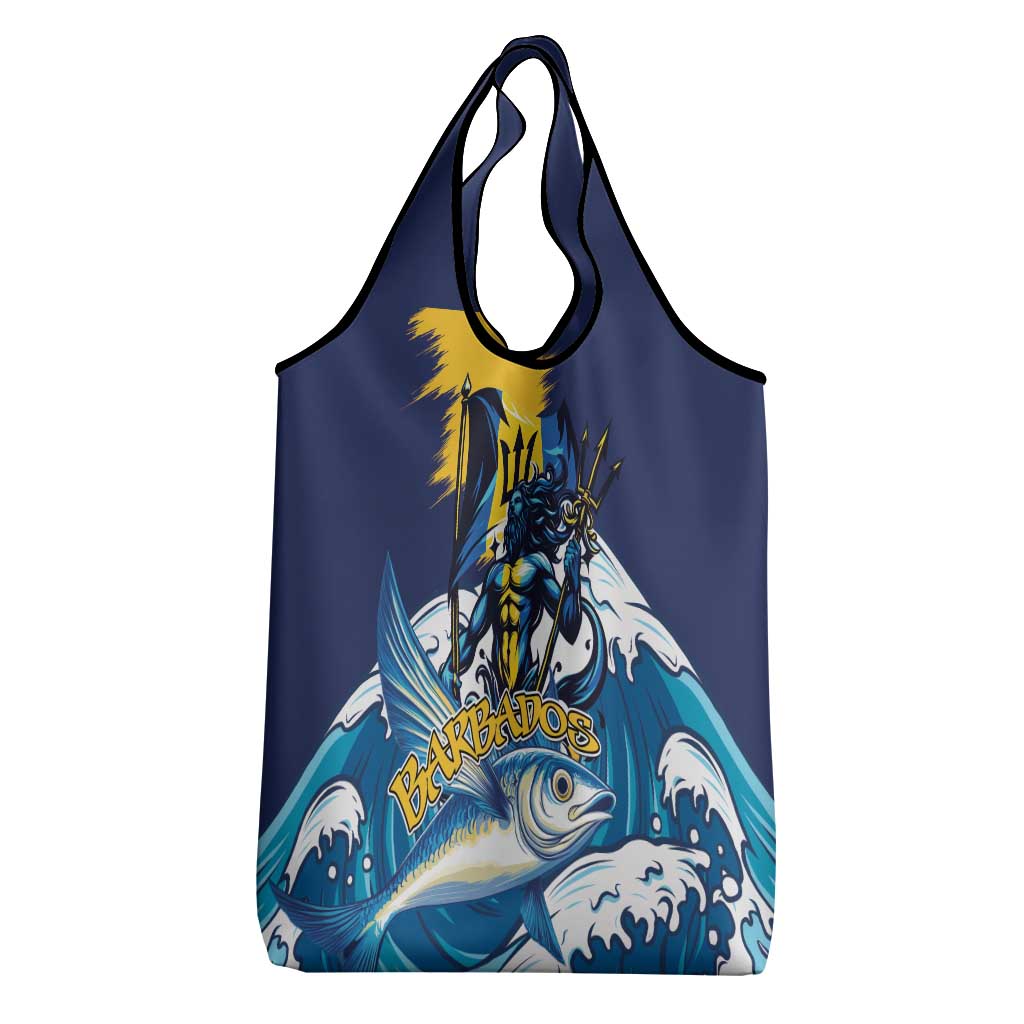 Barbados God Of The Sea Grocery Bag Bajan Flying Fish Special Version
