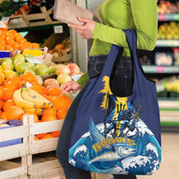 Barbados God Of The Sea Grocery Bag Bajan Flying Fish Special Version