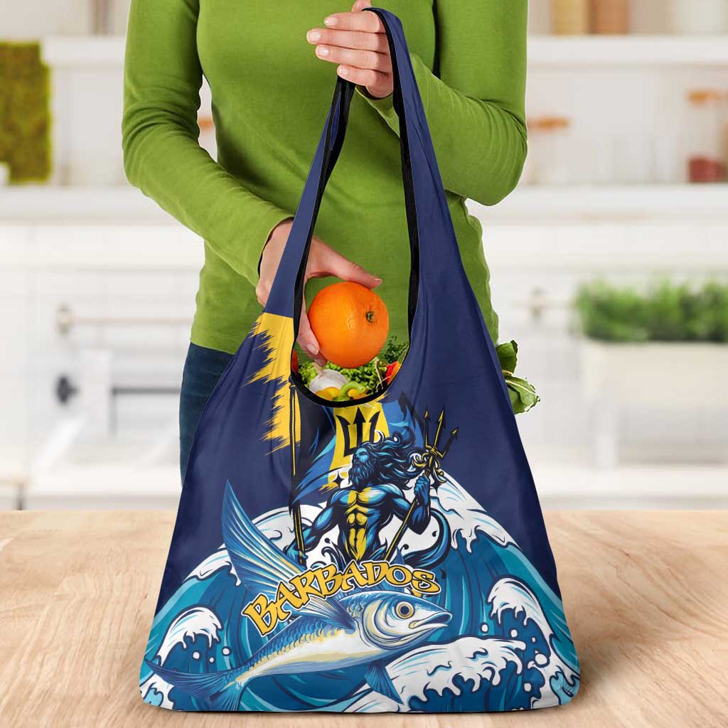 Barbados God Of The Sea Grocery Bag Bajan Flying Fish Special Version