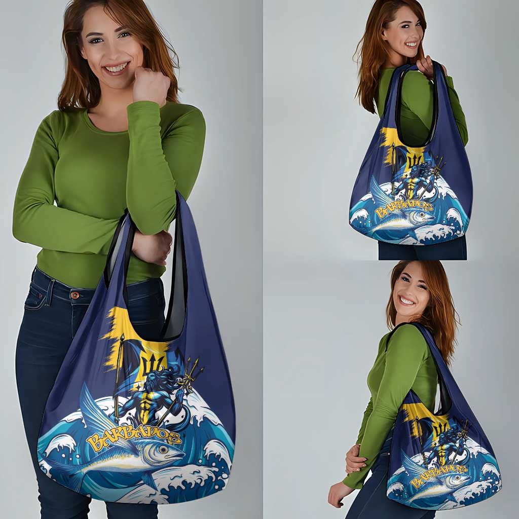 Barbados God Of The Sea Grocery Bag Bajan Flying Fish Special Version