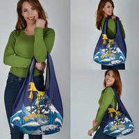 Barbados God Of The Sea Grocery Bag Bajan Flying Fish Special Version