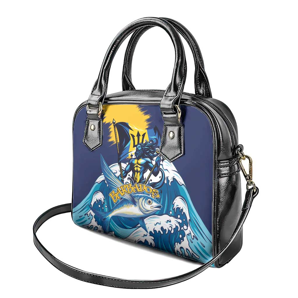 Barbados God Of The Sea Shoulder Handbag Bajan Flying Fish Special Version