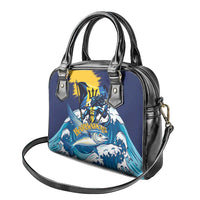 Barbados God Of The Sea Shoulder Handbag Bajan Flying Fish Special Version