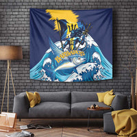 Barbados God Of The Sea Tapestry Bajan Flying Fish Special Version - Wonder Print Shop
